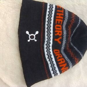 Orangetheory Black and Orange Knit Beanie